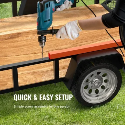VEVOR TrailTailgate er-Hebehilfe, max. 82 kg Tragfähigkeit, kompatibel mit offener Nutzfahrzeug-Heckklappe und Rampe, mit 25,4-61 cm hoher Seitenschiene und 1,22-1,83 m hoher Heckklappe oder Rampe – Bild 5