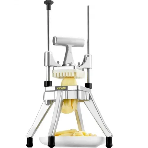 VEVOR Frittiermaschine 3/8 Zoll, Kartoffelschneider, Pommes-Schneidemaschine, zum Schneiden von Gemüse / Obst / Gurken / Kartoffeln / Zwiebeln / Pilz / Äpfeln – Bild 8