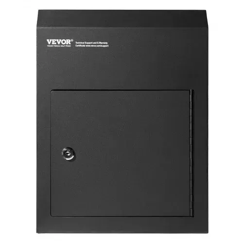 VEVOR Mauerdurchwurf Briefkasten, robuster Stahl-Einbaubriefkasten für Türen mit einer Stärke von 43 mm, Durchwurfbriefkasten inkl. 2 Schlüssel, 304 x 106 x 405 mm Briefkasten, Schwarz – Bild 10