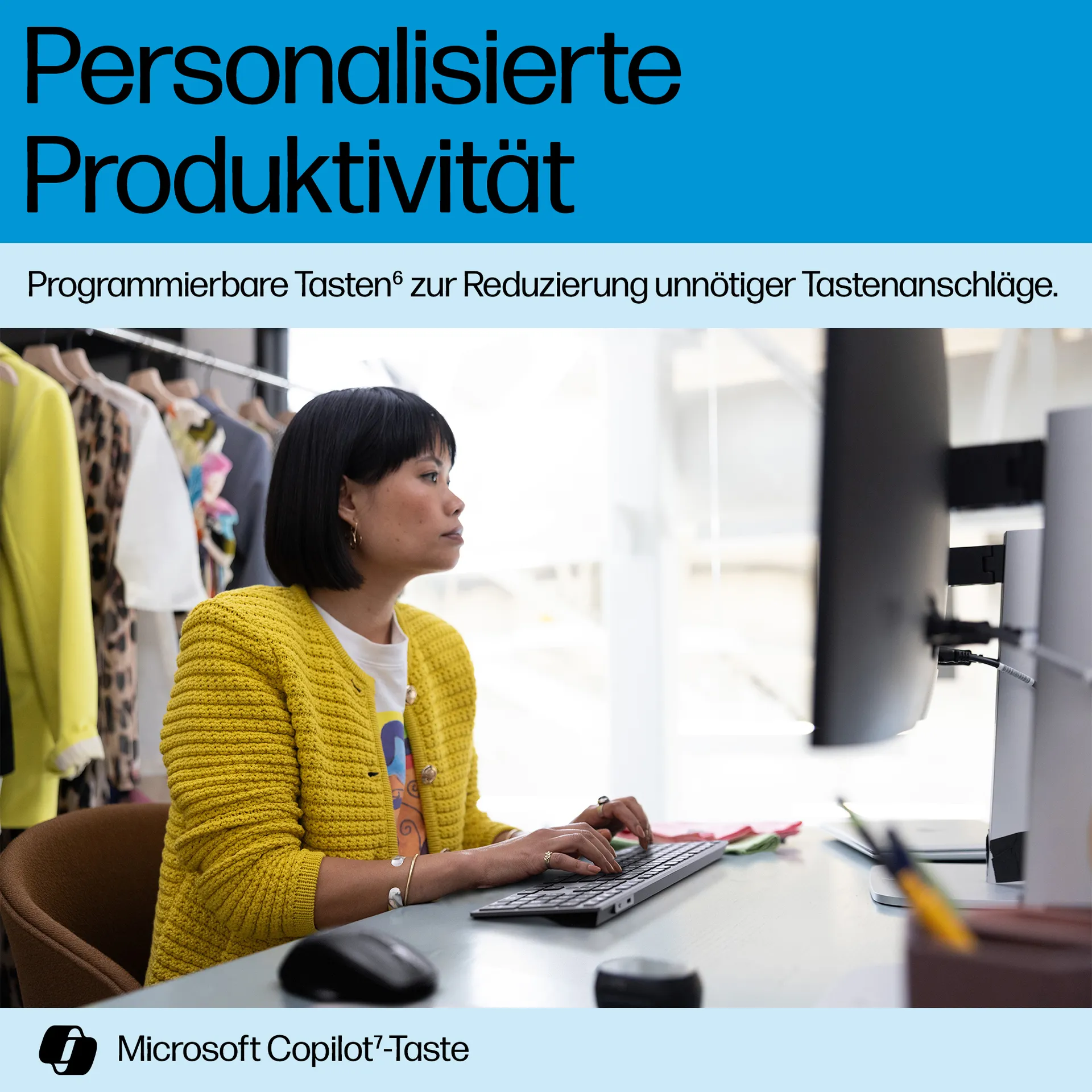 HP 725 Kabellose Tastatur für mehrere Geräte – Bild 5