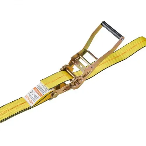 VEVOR Spanngurte, 50,8x9144 mm, Hochleistungs-Zurrgurte mit Doppel-J-Haken, Bruchlast 4536 kg, Ratschenmechanismus für Umzüge, Anhänger, Motorräder, Kajaks, Autodächer, 10er-Pack – Bild 10