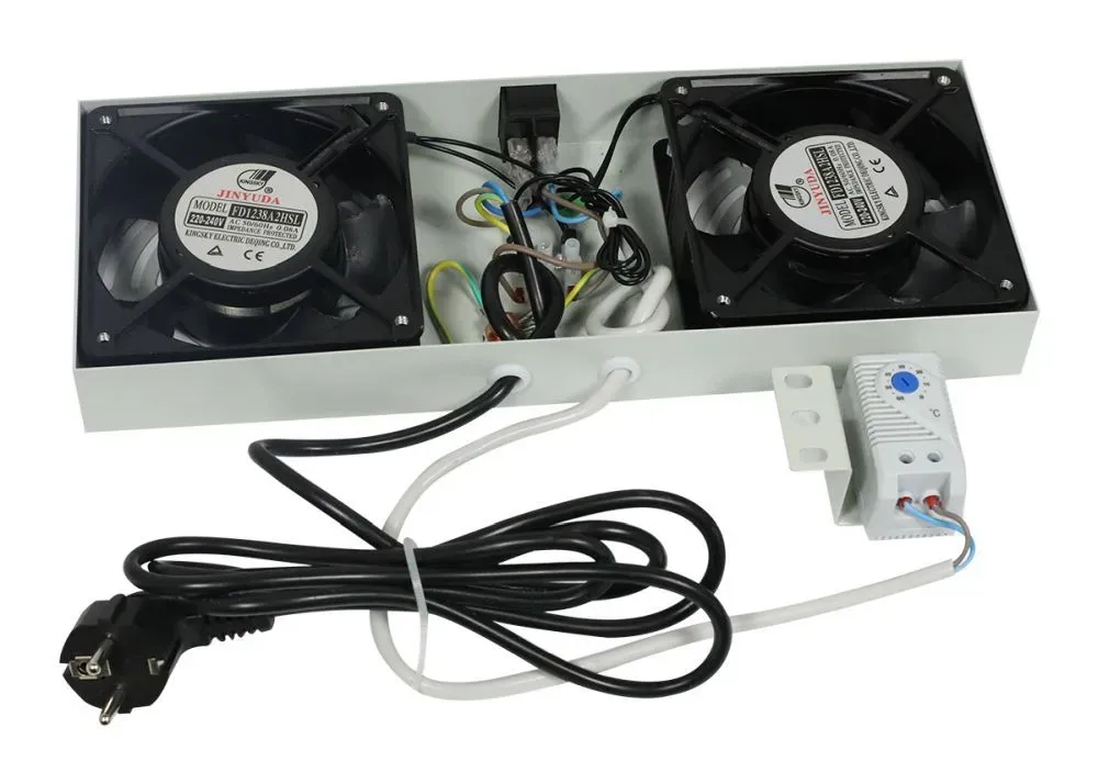 ALLNET 19"Wandgehäuse, zbh. Lüftereinheit, Lichtgrau, für SMB/SMC/SMA/SMH-Serie, – Bild 2