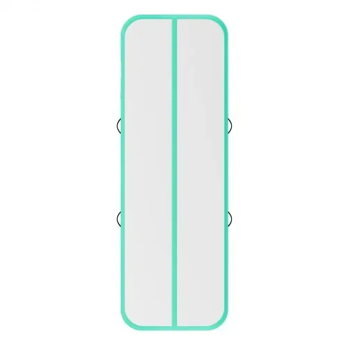 VEVOR Aufblasbare Gymnastikmatte 300x100x10 cm Airtrack-Turnmatte für Training, Wettkampfsport & Yoga, mit Rutschfester Oberfläche, 600-W-Elektroluftpumpe, Reparaturflicken, Düsen & Tasche, Mintgrün – Bild 10