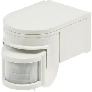Aufputz Bewegungsmelder “CBM” 180° IP44, 1-1200W, 3-Draht, weiß Aufputz Bewegungsmelder “CBM” 180° IP44, 1-1200W, 3-Draht, weiß