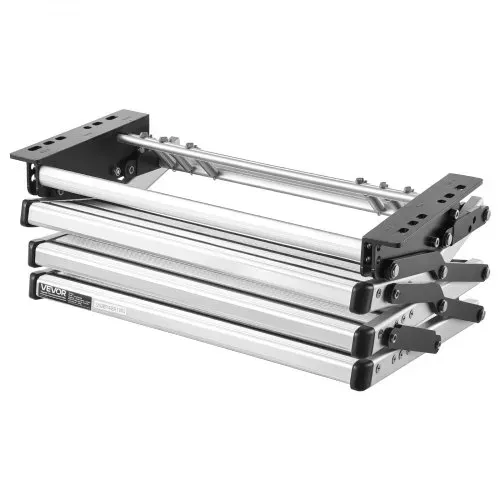 VEVOR Einziehbare Wohnmobiltreppe (3 Stufen), Wohnmobiltrittstufen mit 199,58 kg Tragkraft, Teleskopisch Klappbare Einstiegstreppe aus Aluminiumlegierung, Rutschfester Stahlrahmen für Wohnwagen – Bild 9