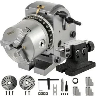 VEVOR Teilapparat Rundtischteilkopf ø100mm Horizontal Vertikal Fräsmaschine Bs-0 VEVOR Teilapparat Rundtischteilkopf ø100mm Horizontal Vertikal Fräsmaschine Bs-0