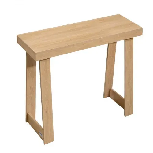 VEVOR Konsolentisch Eingangtisch hinter dem Sofa (91,5 x 30,5 x 81 cm / L x B x H), rechteckiger Beistelltisch aus Mehrschichtplatte für Flur Schlafzimmer Wohnzimmer Foyer, Flurtisch Naturholz modern – Bild 10