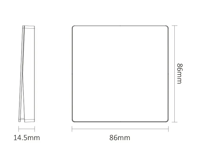 MiBoxer PUSH3 LED Fernbedienung 2,4GHz dual white (CCT) Wireless Dimm Panel (w) – Bild 5