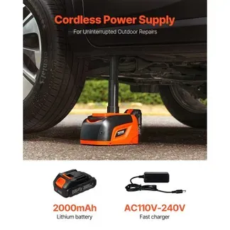 VEVOR elektrischer Wagenheber verstellbarer tragbarer Scherenwagenheber mit hoher Tragkraft (5 t), Reifenwechselersatz mit LED-Licht & Fernbedienung, Wagenheber-Set für Limousine SUV Lkw Orange VEVOR elektrischer Wagenheber verstellbarer tragbarer Scherenwagenheber mit hoher Tragkraft (5 t), Reifenwechselersatz mit LED-Licht & Fernbedienung, Wagenheber-Set für Limousine SUV Lkw Orange