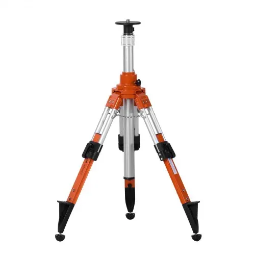 VEVOR Laser-Wasserwaagen-Stativ, 5/8"-11-Gewindehalterung, 27,16-67,71 Zoll Höhenverstellung, robustes Vermessungsstativ, mit Wasserwaage und Diffusionsbegrenzer, anhebbare, rutschfeste Füße für den Bau – Bild 10