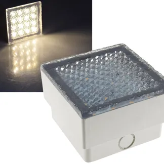 LED Pflasterstein „BRIKX 10“ warmweiß 10x10x7cm, 120lm, IP67, 230V LED Pflasterstein „BRIKX 10“ warmweiß 10x10x7cm, 120lm, IP67, 230V