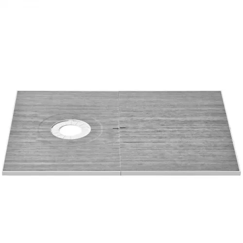 VEVOR Duschrand-Set, 1524 x 965 x 28 mm, großes Duschwannen-Set mit 16,5 cm versetztem Abfluss, leichte EPS-Duschinstallations-Sets mit 2 wasserdichten Tüchern, Duschwannen-Neigungsstangen VEVOR Duschrand-Set, 1524 x 965 x 28 mm, großes Duschwannen-Set mit 16,5 cm versetztem Abfluss, leichte EPS-Duschinstallations-Sets mit 2 wasserdichten Tüchern, Duschwannen-Neigungsstangen