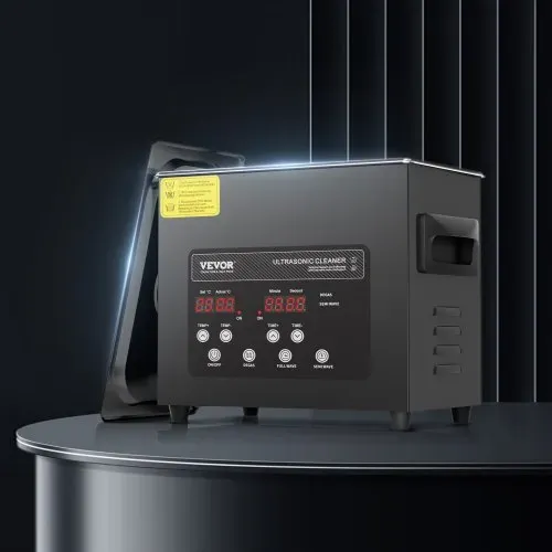 VEVOR 3 L Ultraschallreiniger 120 W digitales Ultraschallreinigungsgerät mit Schonmodus & verbesserter Entgasung, 40 kHz industrieller Schmuckreiniger mit Heizung & Timer, für Brillen Uhren Schwarz – Bild 7