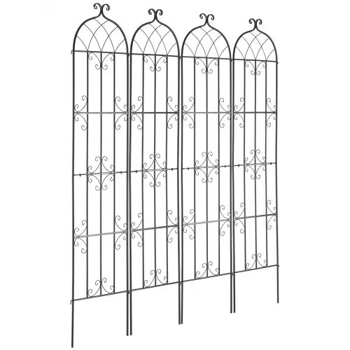VEVOR Rankhilfe für Kletterpflanzen, 51x220 cm, 4er-Set rostfreies Metallspalier für Gartenblumen, Kletterrosen-Spalier, Rankgitter, Gurkenstütze, dekoratives Clematis-Spalier für Innenhöfe & Rasen – Bild 10