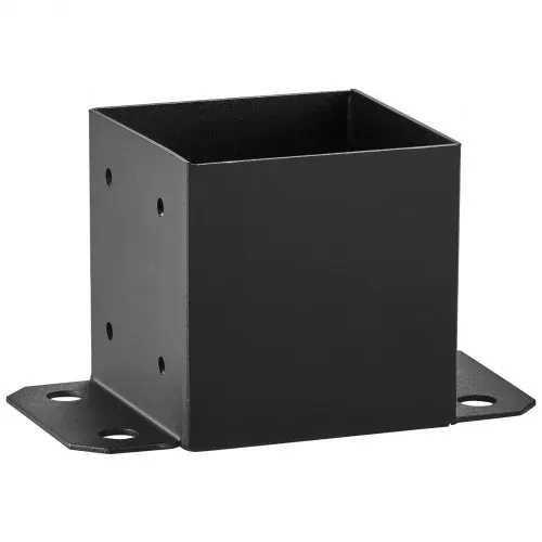 VEVOR 4er-Set Aufschraubhülse 214 x 146 x 140 mm Pfostenträger aus Kohlenstoffstahl mit Sprühbeschichtung Installation auf Beton-oder Holzböden Pfostenschuh Pfosten Ideal für Pergolen Verandageländern – Bild 10