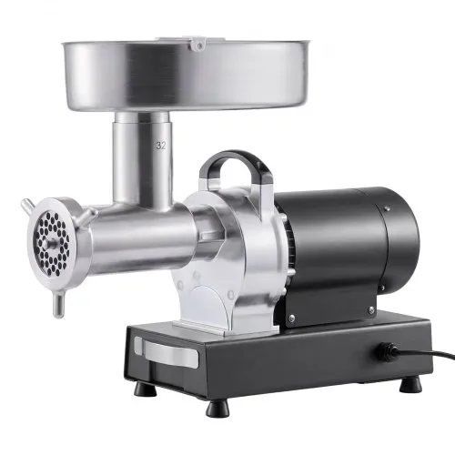VEVOR Fleischwolf, 9,5 kg/min Kapazität, #32 Elektrischer Fleischwolf mit 3 Lochscheiben, Wurstaufsatz, 1100 W, 2-in-1 Küchenmaschine aus Edelstahl für Küchen & Restaurants – Bild 9