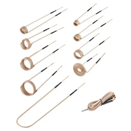 VEVOR 10-tlg. magnetische Induktionsheizspule, Mini Heizspulen Set mit Flexibilität & langer Lebensdauer, zum Entfernen von rostigen Schrauben & Muttern, 8 Spulen + 1 U-förmige + 1 freie Form – Bild 8
