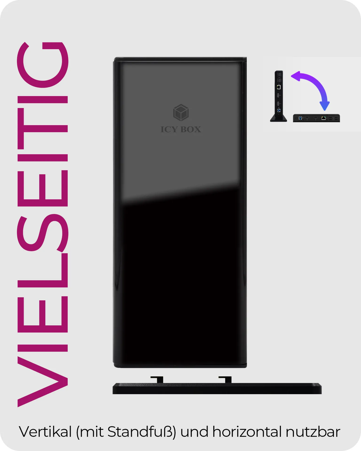 ICY BOX IB-DK2251AC, DisplayLink® USB 3.2 Gen 1 Notebook DockingStation, 2x HDMI® bis zu 2K@60 Hz ICY BOX IB-DK2251AC, DisplayLink® USB 3.2 Gen 1 Notebook DockingStation, 2x HDMI® bis zu 2K@60 Hz