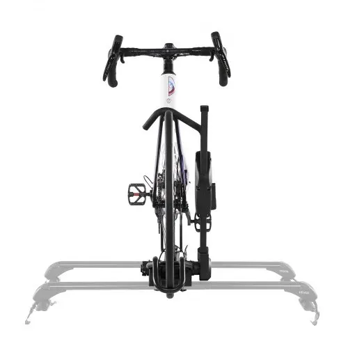 VEVOR Dachfahrradträger 15 kg Tragkraft, klappbarer Fahrraddachträger mit sicherem Verriegelungssystem für die meisten Standard-Querträger, aufrechter Autodachträger für SUV Auto, Schwarz – Bild 9