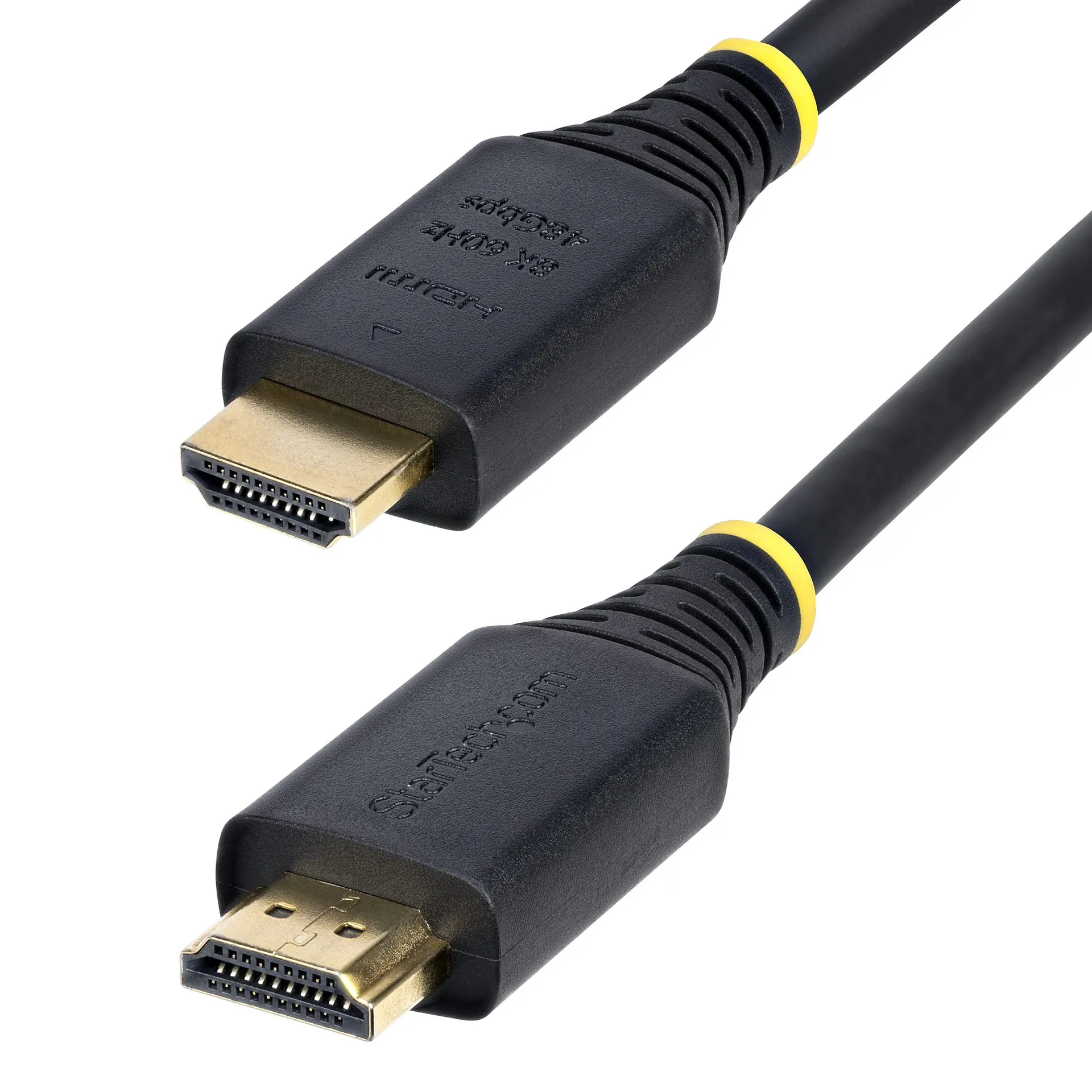 StarTech.com 2m Zertifiziertes Ultra High Speed HDMI Kabel, 8K 60Hz / 4K 120Hz, UHD HDMI 2.1 Kabel mit HDR10+ / eARC, 48Gbps, HDMI Anschlusskabel für Fernseh, Bildschirm, Projektor, Flexibler TPE-Mantel – Bild 2