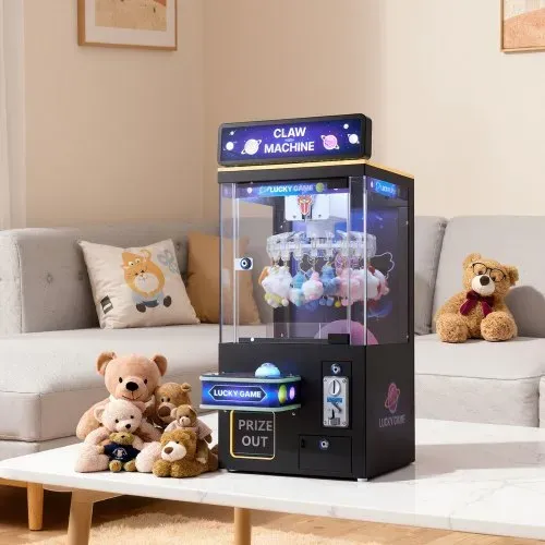 VEVOR Greifautomat, mittelgroßer Arcade-Spielautomat mit Licht und Ton, einstellbarem Schwierigkeitsgrad, präziser Süßigkeitengreifer-Preisspender, für kommerzielles Heimkino, Schwarz-Lila – Bild 7