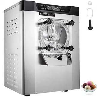 VEVOR kommerzielle Eismaschine Eiscrememaschine 16-20 L/H Eiscreme, 1400 W Harteiscreme-Maschine mit intelligentem LCD-Display & verschiedenen Geschmacksrichtungen, für Snackbar, Restaurant Silber VEVOR kommerzielle Eismaschine Eiscrememaschine 16-20 L/H Eiscreme, 1400 W Harteiscreme-Maschine mit intelligentem LCD-Display & verschiedenen Geschmacksrichtungen, für Snackbar, Restaurant Silber