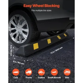 VEVOR Parkstopper Radstopper 1 Stk. 184 x 16 x 11 cm Einparkhilfe Parkbegrenzung mit Reflektorstreifen, Parkplatzsperre aus Gummi für Autos Lieferwagen Lkw, Radführungsblock, Parkplatzbegrenzung VEVOR Parkstopper Radstopper 1 Stk. 184 x 16 x 11 cm Einparkhilfe Parkbegrenzung mit Reflektorstreifen, Parkplatzsperre aus Gummi für Autos Lieferwagen Lkw, Radführungsblock, Parkplatzbegrenzung