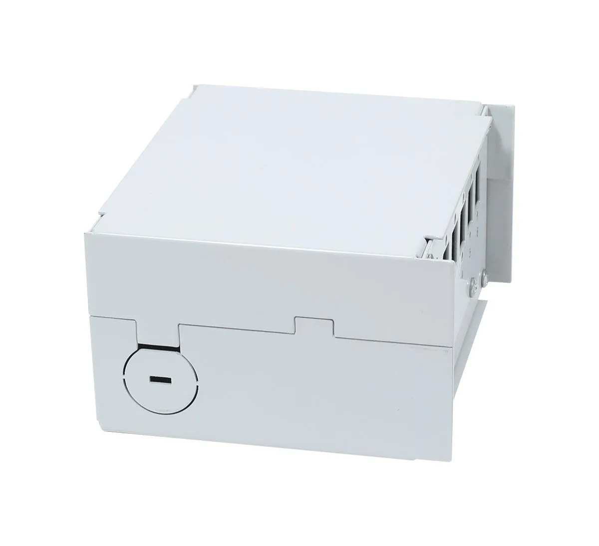 LWL-Patchpanel für Hutschiene(DIN), 6xSC-Duplex/LC-Quad-Buchsen, ohne Kupplungen, Lichtgrau, Synergy 21, – Bild 3