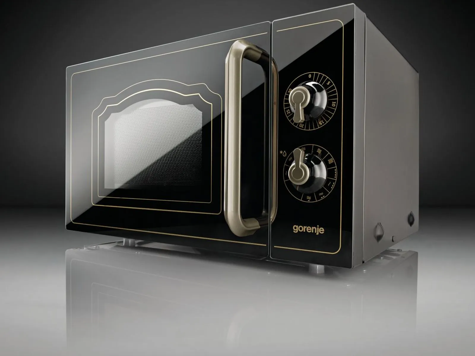 Gorenje Mikrowelle mit Grill MO4250CLB RAL9005 MAT – Bild 3