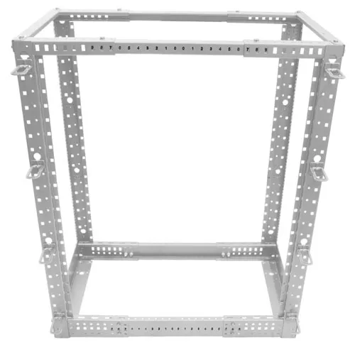 ALLNET 19"Grundgestell, 22HE, B515/T575-1010mm, Lichtgrau, SW4POST-Serie, – Bild 3