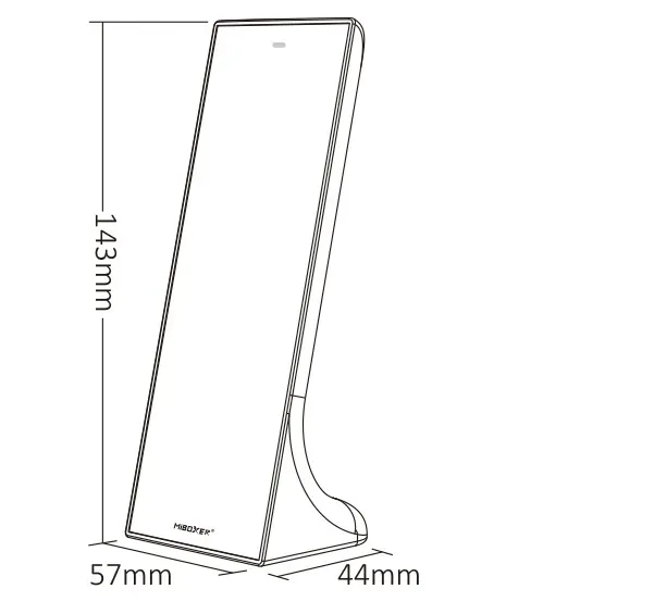 MiBoxer Y1-W LED Fernbedienung 2,4GHz single color 3 Zonen vertikal (w) – Bild 3