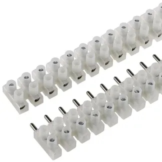 Lüsterklemmen für 2,5-4,0mm², 12 Klemmen Messingeinsatz, transparent, steckbar Lüsterklemmen für 2,5-4,0mm², 12 Klemmen Messingeinsatz, transparent, steckbar