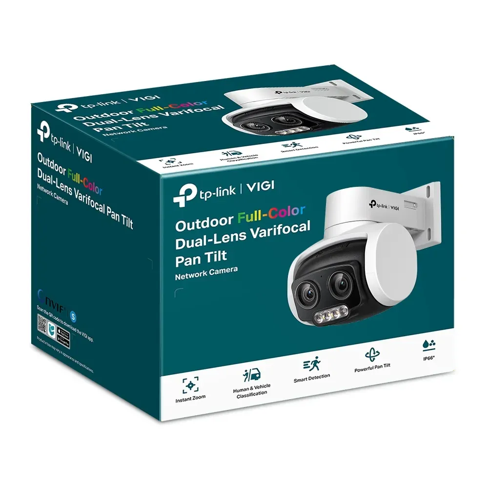 TP-Link - 4MP Dual-Lens Varied Focal Full-Color PT Camera - VIGI C540V(4mm) – Bild 3