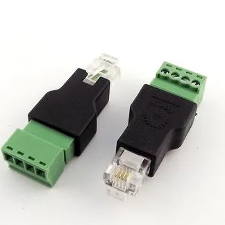 Kabel TK RJ11-Stecker, 6P4C-Terminalblock/Schraubkontakt *2er-Pack* Kabel TK RJ11-Stecker, 6P4C-Terminalblock/Schraubkontakt *2er-Pack*