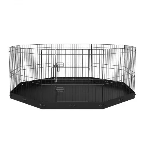 VEVOR Welpenlaufstall 8-tlg. Welpenauslauf 609,6cm hoch Tierlaufstall mit Bodenmatte aus 600D Oxford-Gewebe Hundelaufstall aus Q235 Hundelaufstall Freilaufgehege für kleine & mittelgroße Haustiere – Bild 10
