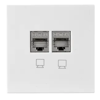 Netzwerk-Dose McPower “Shallow“ CAT6A, UP, weiß, vollgeschirmt Netzwerk-Dose McPower “Shallow“ CAT6A, UP, weiß, vollgeschirmt