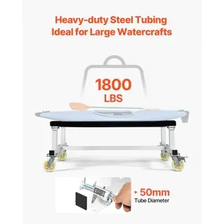 VEVOR Jet Ski Dolly, 816 kg, Bootswagen, Kajak Transportwagen zum Bewegen von Wasserfahrzeugen, feste Koje mit 4 Lenkrollen & 2 Bremsen, Slipwagen für Kajaks, Luftkissenfahrzeuge, Schnellboote VEVOR Jet Ski Dolly, 816 kg, Bootswagen, Kajak Transportwagen zum Bewegen von Wasserfahrzeugen, feste Koje mit 4 Lenkrollen & 2 Bremsen, Slipwagen für Kajaks, Luftkissenfahrzeuge, Schnellboote