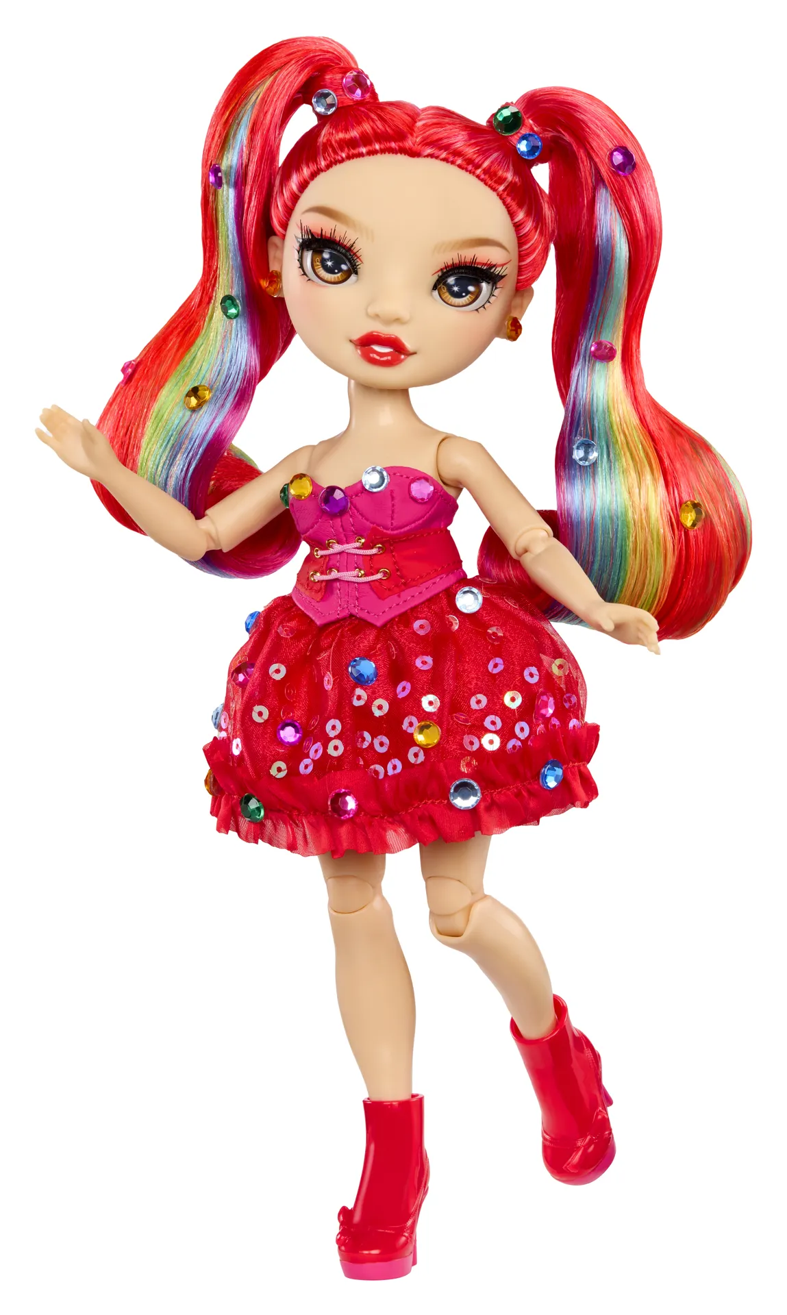 Rainbow High Be Dazzling Fashion Dolls- Vivienne Rouge (Red) – Bild 6