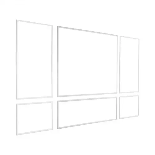 VEVOR Wandform-Set, 3er-Pack, 78,99/80,01/60,96/90,93cm Stuckleisten aus Lackierbarem Polystyrol, Wandleiste, Zierleiste für Wände, Friesleisten für Wohnzimmer, Schlafzimmer, Zuhause, Weiß – Bild 10