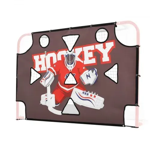 VEVOR Street Hockey Torwart-Zielplane für Eishockeytor mit 11 Öffnungen, Reißfestes Netz für Schusstraining, Trainingsgerät für Schussgenauigkeit, Hockeytor-Zielplane für Street-Hockey und Eishockey – Bild 9