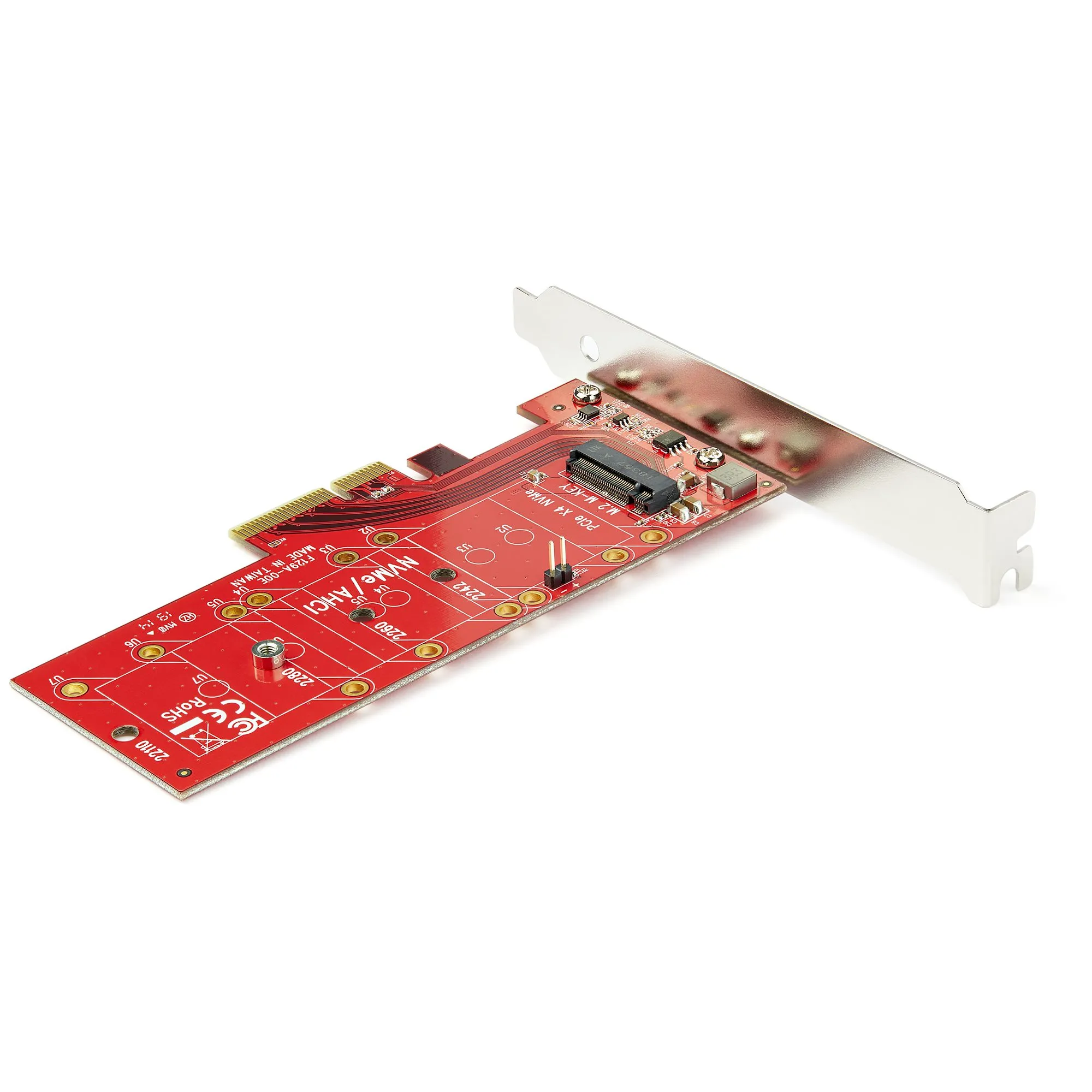 StarTech.com M2 PCIe SSD Adapter - x4 PCIe 3.0 NVMe / AHCI / NGFF / M-Key - Niedrigprofil und Vollprofil - SSD PCIe M.2 Adapter – Bild 2