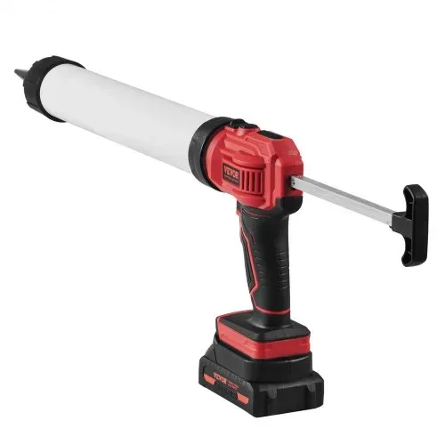 VEVOR Akku-Kartuschenpistole Kartuschenpresse Silikonpistole (20 V, für 600 ml-Kartuschen, bis zu 270 kg, 4-Gang einstellbare Drehzahl, Inkl. Akku und Ladegerät) Kompatibel mit Acrylsäure, Klebstoffe – Bild 9