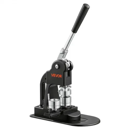 VEVOR Buttonmaschine 25 mm Badgemaker 500-tlg. Button-Ersatzteilset Schwarz, mit Kreisschneider Zauberbuch Sechskantschlüsseln für DIY-Anstecker Pins Kühlschrankmagnete & Schlüsselanhänger – Bild 10