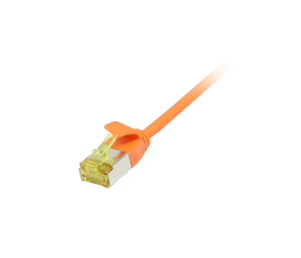 Patchkabel RJ45, CAT6A 500Mhz, 10m, orange, U/FTP, slimline rund d=3,8mm, TPE/LSZH(Superflex), AWG32, mit CAT7 Rohkabel, Synergy 21 Patchkabel RJ45, CAT6A 500Mhz, 10m, orange, U/FTP, slimline rund d=3,8mm, TPE/LSZH(Superflex), AWG32, mit CAT7 Rohkabel, Synergy 21