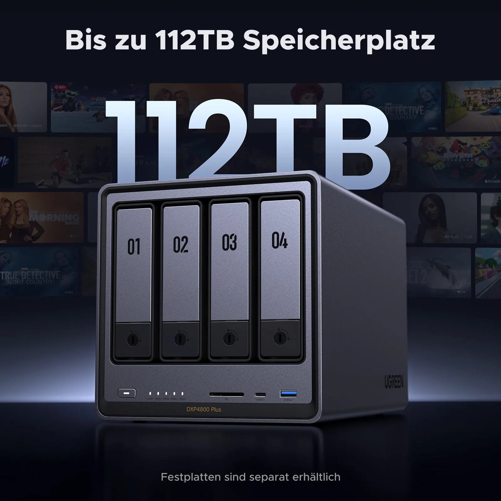 Ugreen NASync DXP4800 Plus NAS Desktop Intel® Pentium® Gold 8505 8 GB DDR5 0 TB UGOS Pro – Bild 2