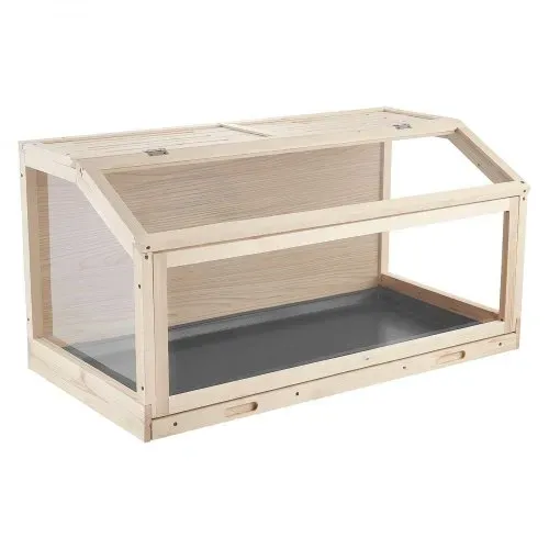 VEVOR Hamsterkäfig Nagerkäfig Nagarium Hamstergehege Holz 1000x520x505 mm, 270°-Sichtfenster Nagersicherer mit Deckel Belüftung für Goldhamster Zwerghamster Meerschweinchen Rennmäuse – Bild 10