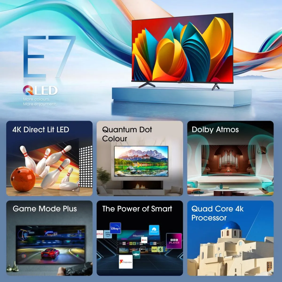 Hisense QLED Smart TV 65E77NQ ČR – Bild 4