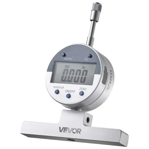 VEVOR Tiefenmesser, Digitaler Tiefmessschieber mit Messbereich 0–558,8 mm, Auflösung 0,01 mm, Präzise Einheitenumrechnung mit 4 Messspitzen, Tiefenmessgerät für Nuten, Stufen & Bohrungen – Bild 10