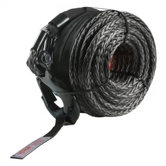 VEVOR synthetisches Windenseil, 3/8 Zoll x 25,91 m, 12,02 t synthetisches Windenleinen-Kabelseil mit Schutzhülle + geschmiedetem Windenhaken + Zugband, universell passend für SUV, großes Geländefahr VEVOR synthetisches Windenseil, 3/8 Zoll x 25,91 m, 12,02 t synthetisches Windenleinen-Kabelseil mit Schutzhülle + geschmiedetem Windenhaken + Zugband, universell passend für SUV, großes Geländefahr