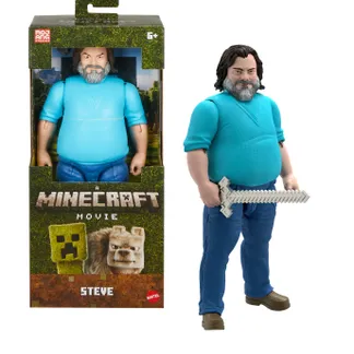 Minecraft Steve große Actionfigur, ca. 30 cm hoch, vom Film inspirierte Sammelfigur Minecraft Steve große Actionfigur, ca. 30 cm hoch, vom Film inspirierte Sammelfigur